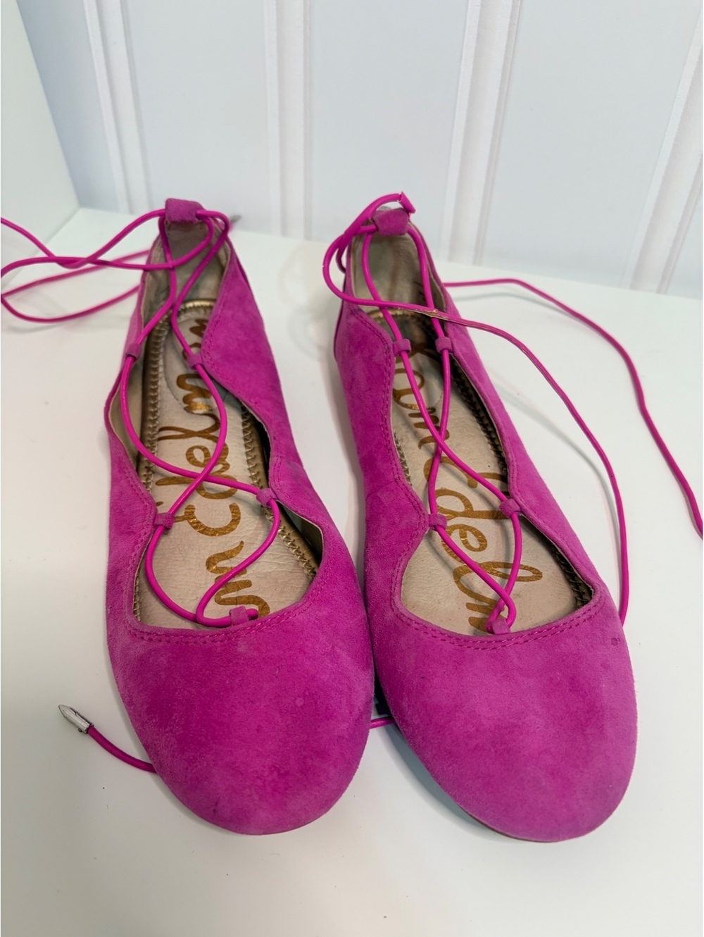 Sam Edelman Pink Strappy Flats